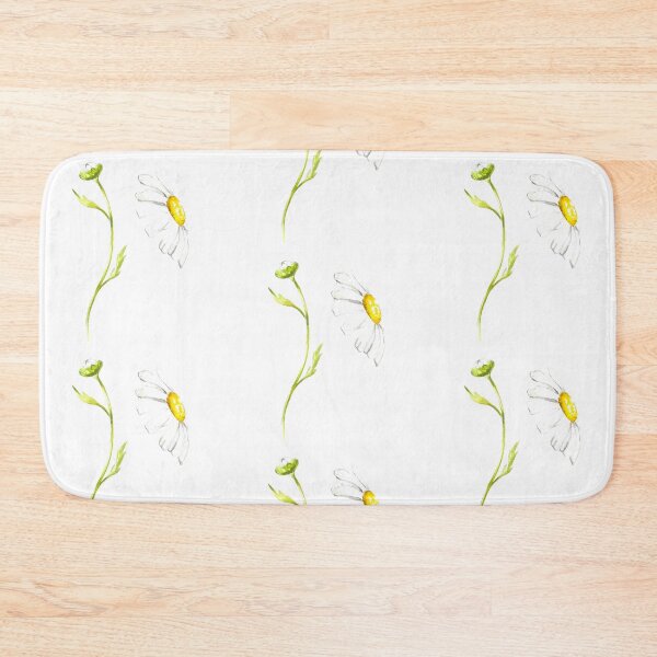 Item preview, Hand-painted watercolor camomile flower stickers set designed and sold by sentimentalica.