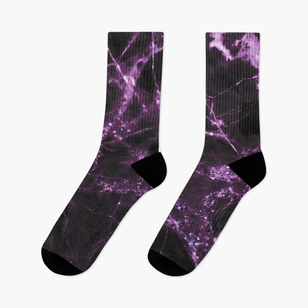 Item preview, Marble Dark Purple Black Galaxy, Glitter Effect, Sparkly Pattern designed and sold by WOW TeesAndThings.