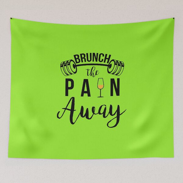 Item preview, Brunch Pain Away - Funny Fitness Gifts Ideas designed and sold by Sugar-Magnolia.