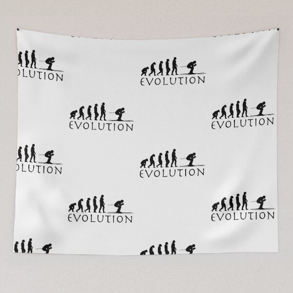 Item preview, skiing evolution - skiing man  designed and sold by pirminio.