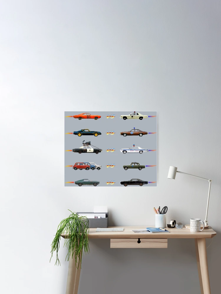 Póster for Sale con la obra «Coches Clásicos Versus» de THE FEZZLER