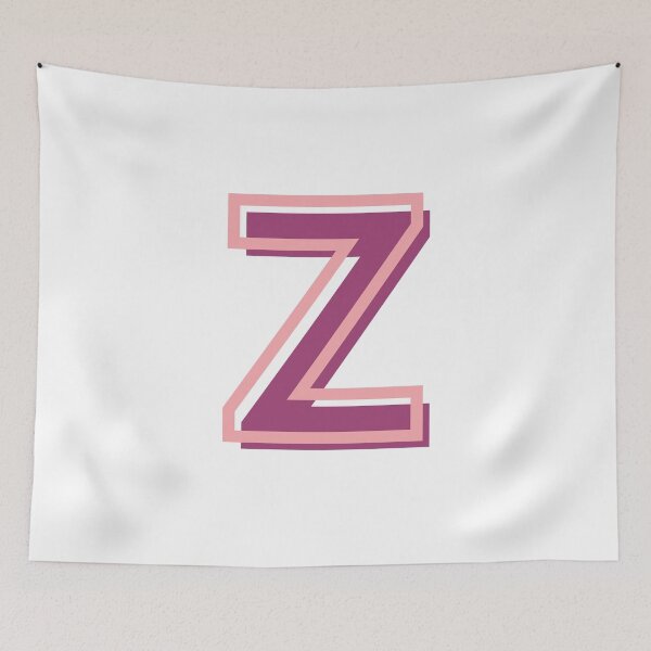 Item preview, pink and purple Z letter designed and sold by charlyj___.
