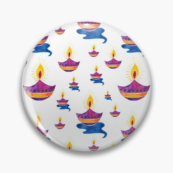 Item preview, Diwali Diyas pattern designed and sold by Home Cyn Home.