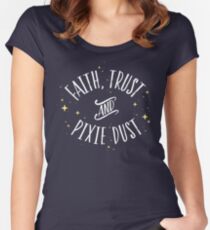 Faith Trust and Pixie Dust // Peter Pan Tshirt Women's Fitted Scoop T-Shirt