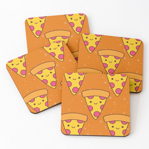 Item preview, Five Cute Smiling Pizza designed and sold by pattykim.