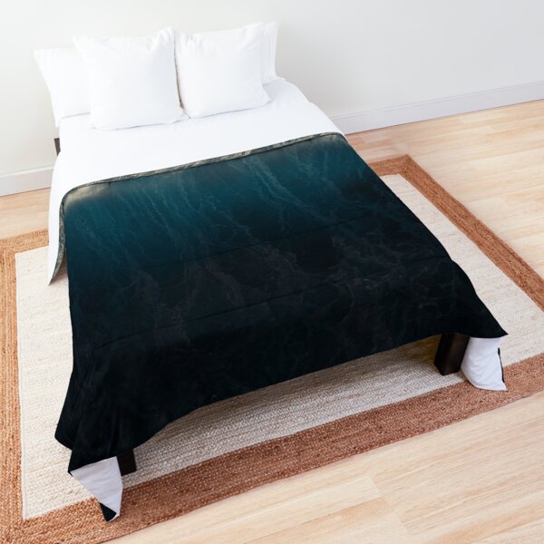 Dark Photography of sea wave Comforter