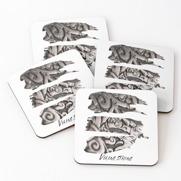 Item preview, "Viking Strong" Viking Wolf Symbol, Slashed Viking Art Design designed and sold by Orkneyology.