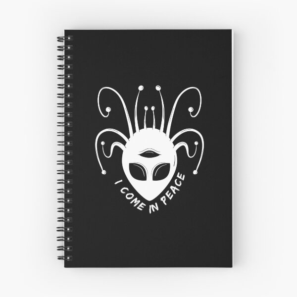 Item preview, Astonishing Alien With Antennas: 'I Come In Peace Alien' - Black and White designed and sold by lipemo.