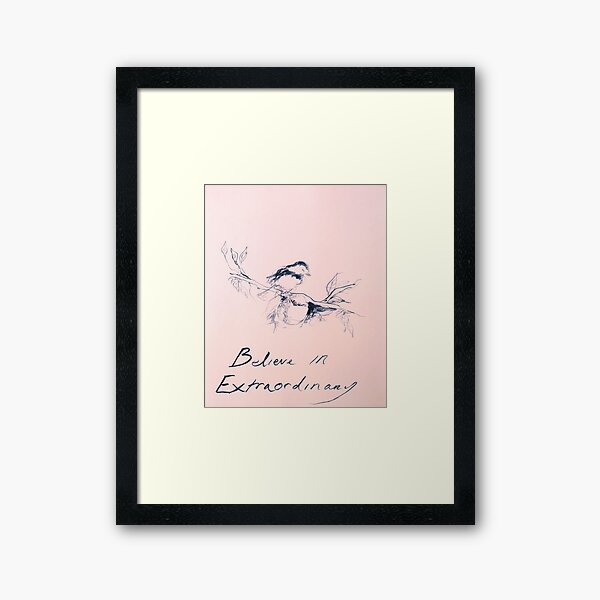 emin believe in extraordinary Framed Art Print