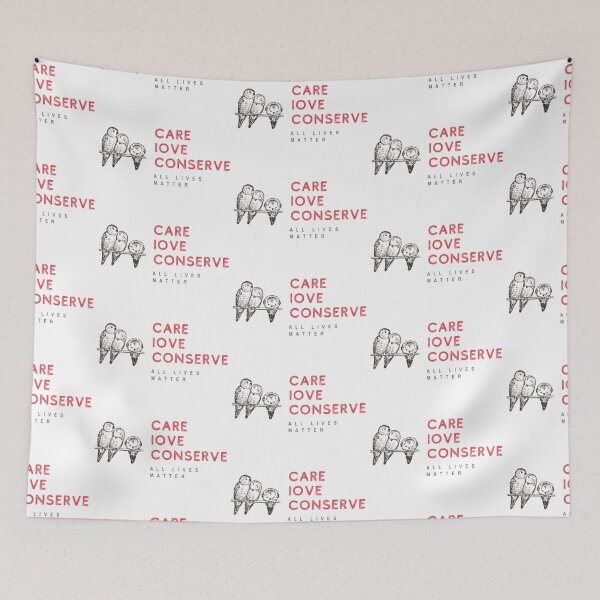 Item preview, Care, love, Conserve,simple design, animal and. Motivation quote  designed and sold by Lina369.
