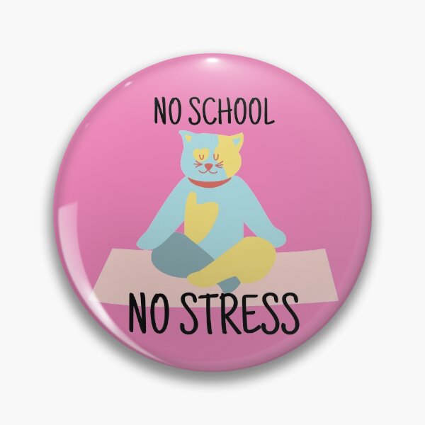 Item preview, No School No Stress Design - Yoga Cat designed and sold by Aiolin.