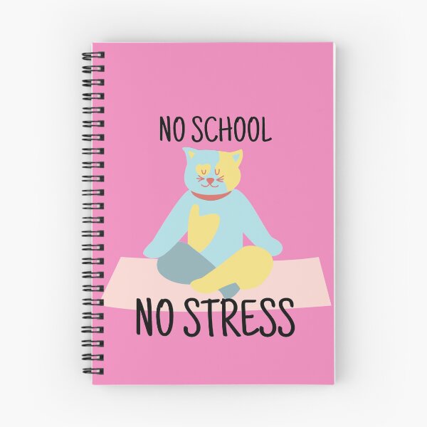 Item preview, No School No Stress Design - Yoga Cat designed and sold by Aiolin.
