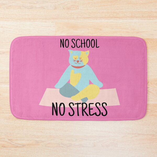 Item preview, No School No Stress Design - Yoga Cat designed and sold by Aiolin.
