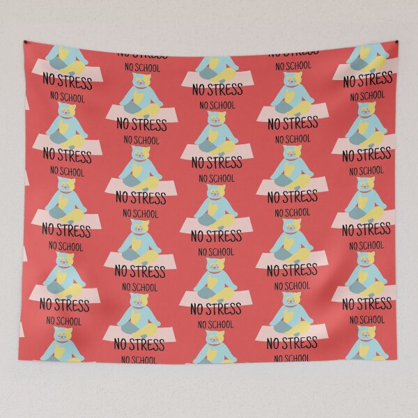 Item preview, No School No Stress Design - Yoga Cat designed and sold by Aiolin.