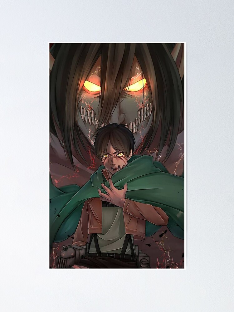 Titan Eren Snk Poster For Sale By Balayette Shop Redbubble