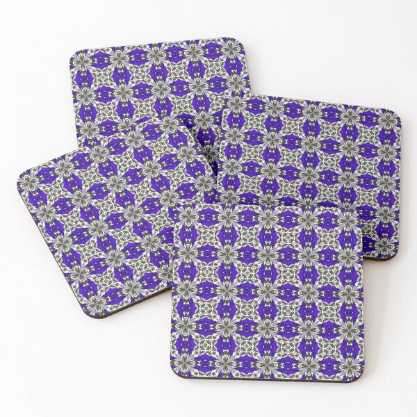 Item preview, Navy Blue Grey and White Repeat Tile Pattern designed and sold by taiche.