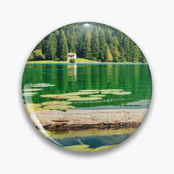 Item preview, Wonderful small altitude french Genin lake in middle of wild pine forest in summer in Jura mountains designed and sold by Grégory DUBUS.
