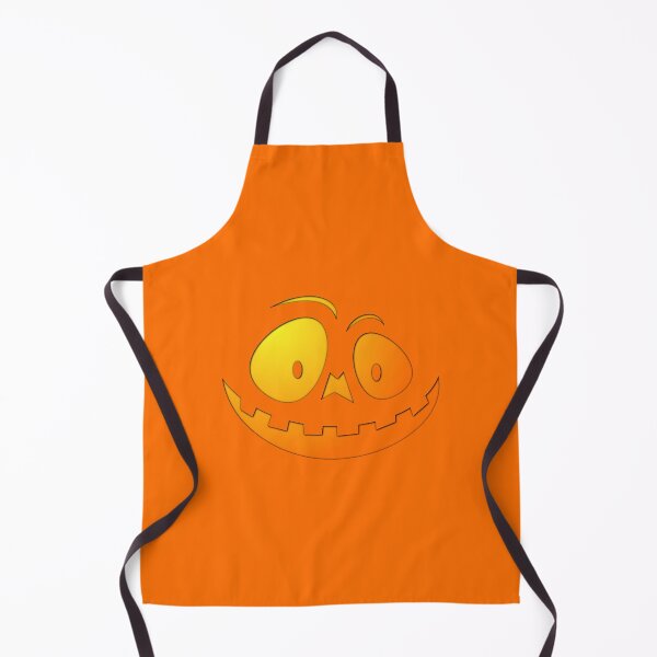 Item preview, Cheeky Pumpkin Face on Dark Pumpkin Orange designed and sold by Creepyhollow.