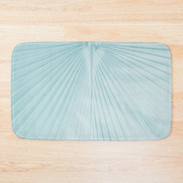 Item preview, Spa blue fan palm leaf designed and sold by SulkaCreative.