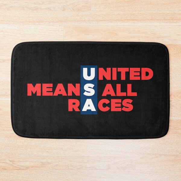Item preview, United Means All Races - Bold Plain Text Effects Racial Equality designed and sold by leo121687.