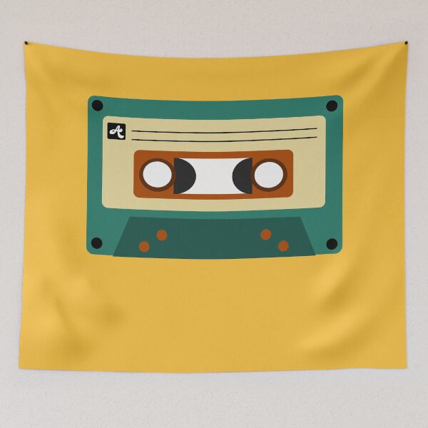 Item preview, Teal Retro cassette tape designed and sold by DiscoDaisyy.
