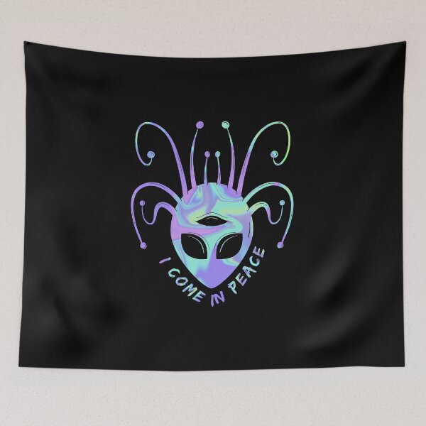 Item preview, Astonishing Alien With Antennas: 'I Come In Peace Alien' - Holographic designed and sold by lipemo.