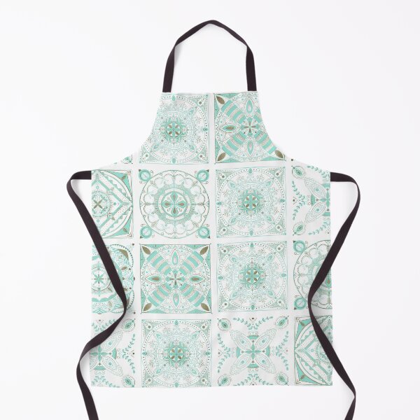 Item preview, Mint and gold ceramic tiles designed and sold by Home Cyn Home.