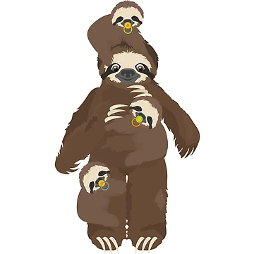 Artwork thumbnail, Sloth Stack by Turkdesigner