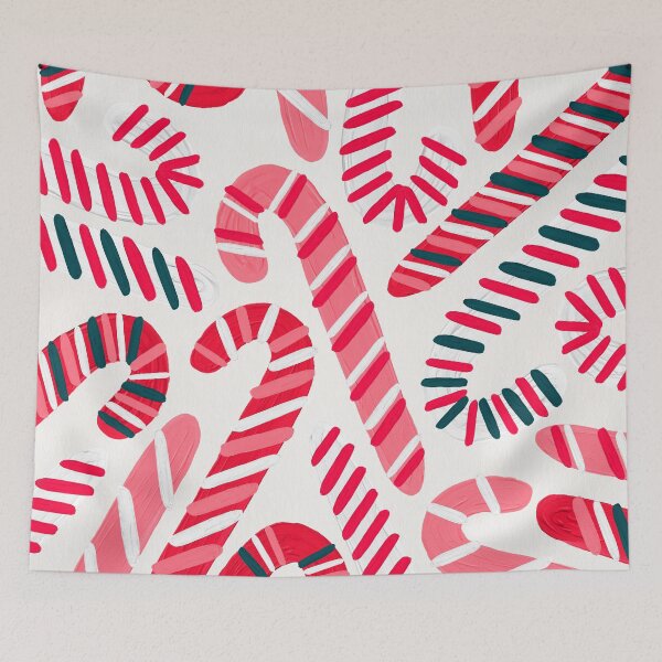 Item preview, Candy Canes – White designed and sold by Cat Coquillette.