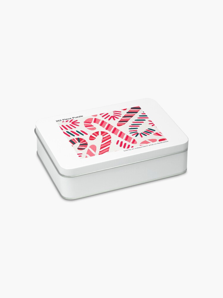Alternate view of Candy Canes – White Jigsaw Puzzle