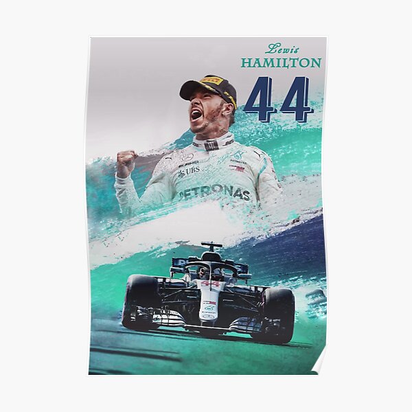 Lewis Hamilton F Poster By Malaka Redbubble