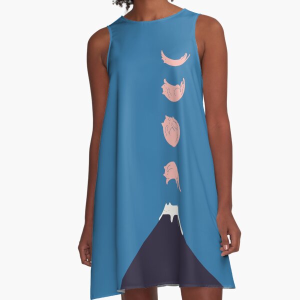 Cat Landscape 73 A-Line Dress