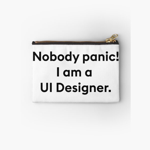Artikelvorschau, niemand gerät in Panik Ich bin ein UI-Designer entworfen und verkauft von PixelCookieDsgn.
