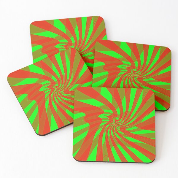 Item preview, Abstract red and green stripes  designed and sold by rich-jam.