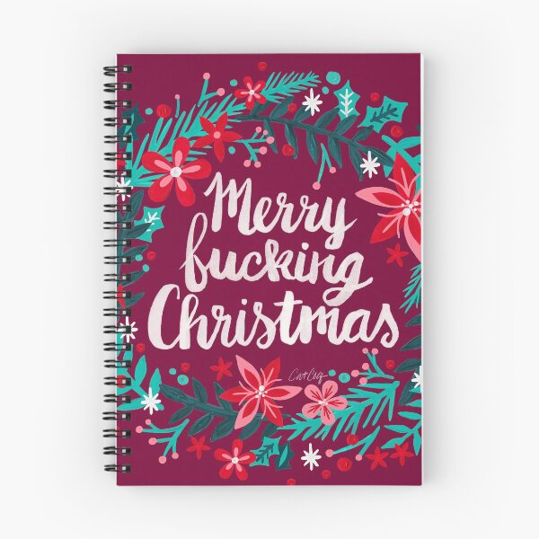 Item preview, Merry F*cking Christmas – Maroon designed and sold by Cat Coquillette.