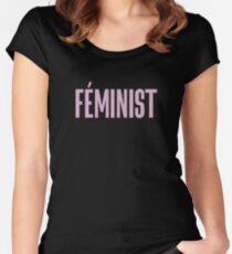Feminist - Beyonce Album Font Style Women's Fitted Scoop T-Shirt