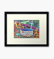 Vaporwave Seapunk much cool Framed Print