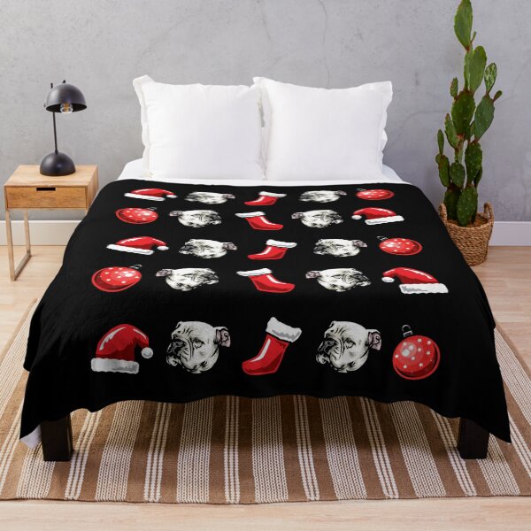 Item preview, Christmas Pattern American Bulldog designed and sold by IPRINT Clothing.