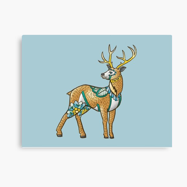 Mandala Deer Canvas Print
