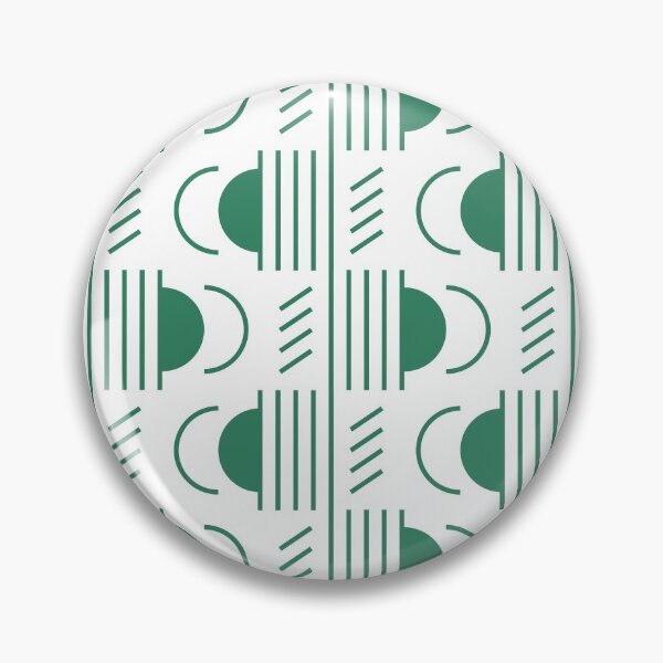 Item preview, Lines & Semicircles Geometric Pattern – Green designed and sold by RoguePatterns.