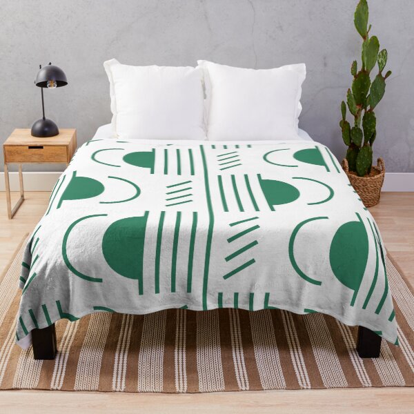 Item preview, Lines & Semicircles Geometric Pattern – Green designed and sold by RoguePatterns.