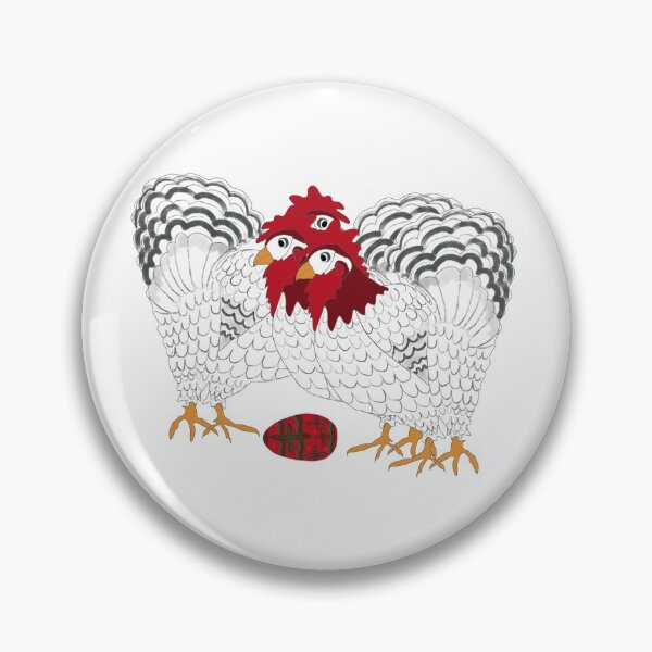 Item preview, 12 Days of Christmas 3 French Hens designed and sold by podartist.