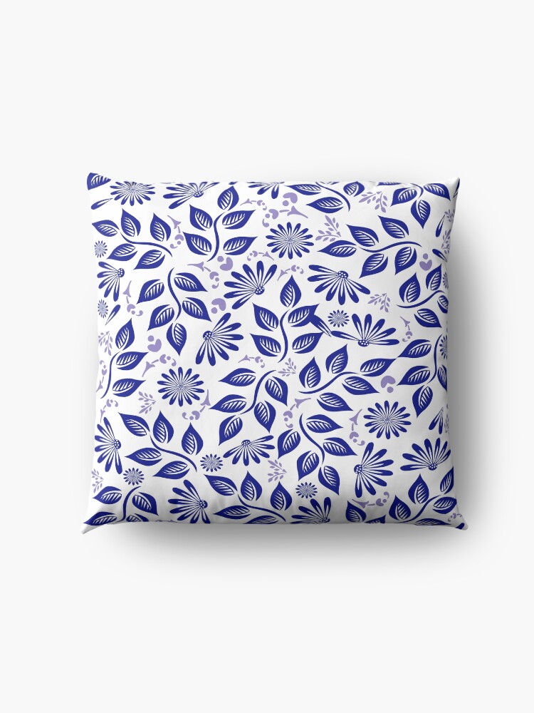 Alternate view of Brilliant in Blue Floor Pillow
