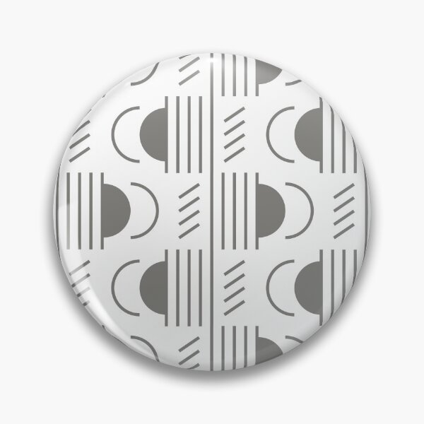 Item preview, Lines & Semicircles Geometric Pattern – Gray designed and sold by RoguePatterns.
