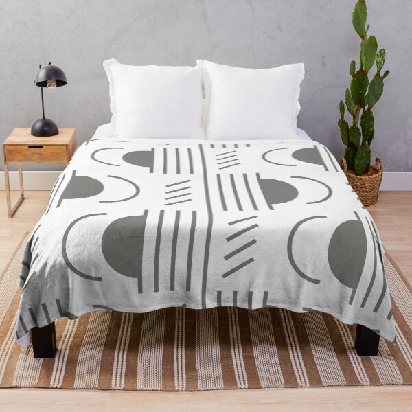 Item preview, Lines & Semicircles Geometric Pattern – Gray designed and sold by RoguePatterns.