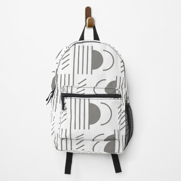 Item preview, Lines & Semicircles Geometric Pattern – Gray designed and sold by RoguePatterns.