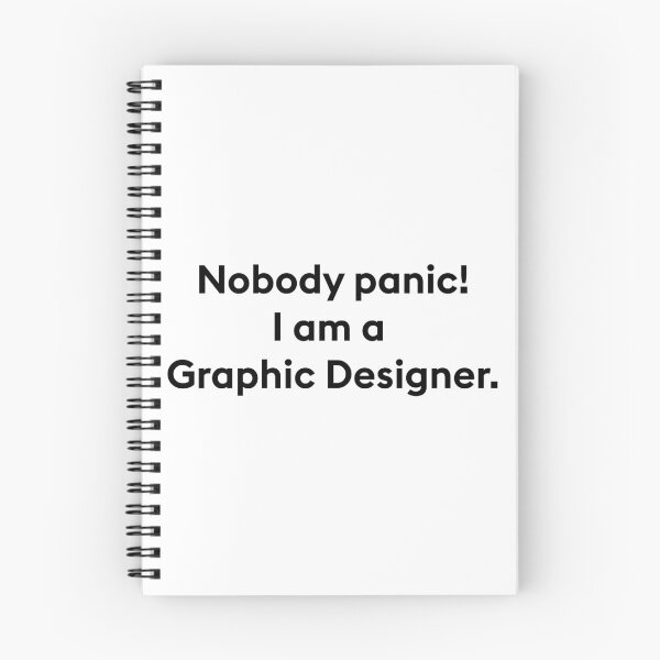 Item preview, nobody panic i am a graphic designer designed and sold by PixelCookieDsgn.