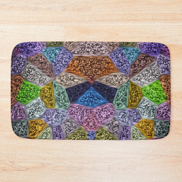 Item preview, Abstract Tile Art Pastel Rainbow Shimmery Colors designed and sold by Mary Riley.