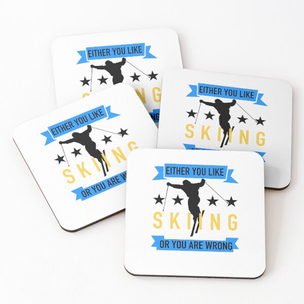 Item preview, skiier saying - retro ski quote  designed and sold by pirminio.