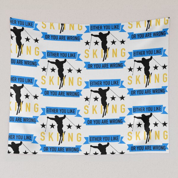 Item preview, skiier saying - retro ski quote  designed and sold by pirminio.